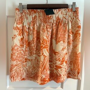 NWT! Tropical Floral Silk Skirt!